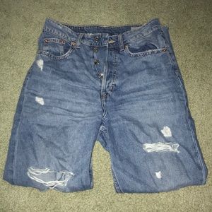 H&M high waisted boyfriend jeans